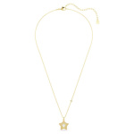 Sublima pendant Round cut, Star, Multicolored, 18K gold finish